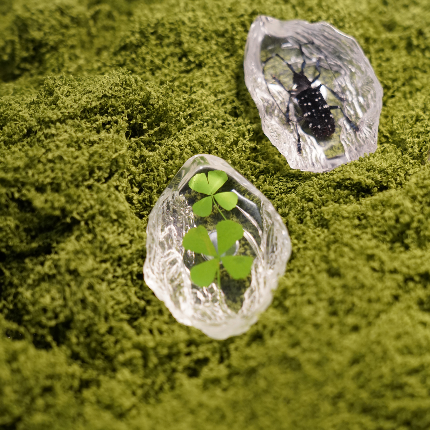 Leaf-shaped fridge magnet (4)